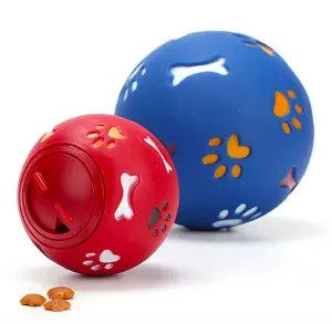 Custom New Play Interactive Treat pet puppy toys pet accessories slow eating food feeder Ball dog puzzle toy