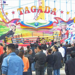 Rimorchio montato parco di divertimenti rides giochi di famiglia pieghevole della discoteca tagada per la vendita - Product Image 5