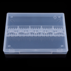 Transparent 14 supports <span class=keywords><strong>vide</strong></span> Portable stockage ongles forets organisateur boîtier boîte ongles perceuse approvisionnement boîte de rangement - Product Image 3