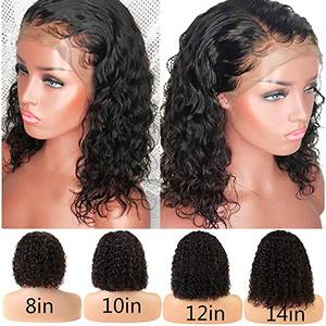 Perruque en <span class=keywords><strong>cheveux</strong></span> brésiliens à dentelle frontale ondulée, perruque à dentelle transparente Jerry Curly, soldes Aliexpress - Product Image 3