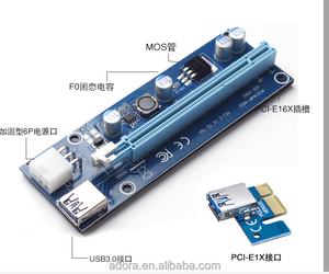 Cable Extensor de Tarjeta PCI, Cable Plano 1x-16x +USB 3.0 de 60 cm - Product Image 1