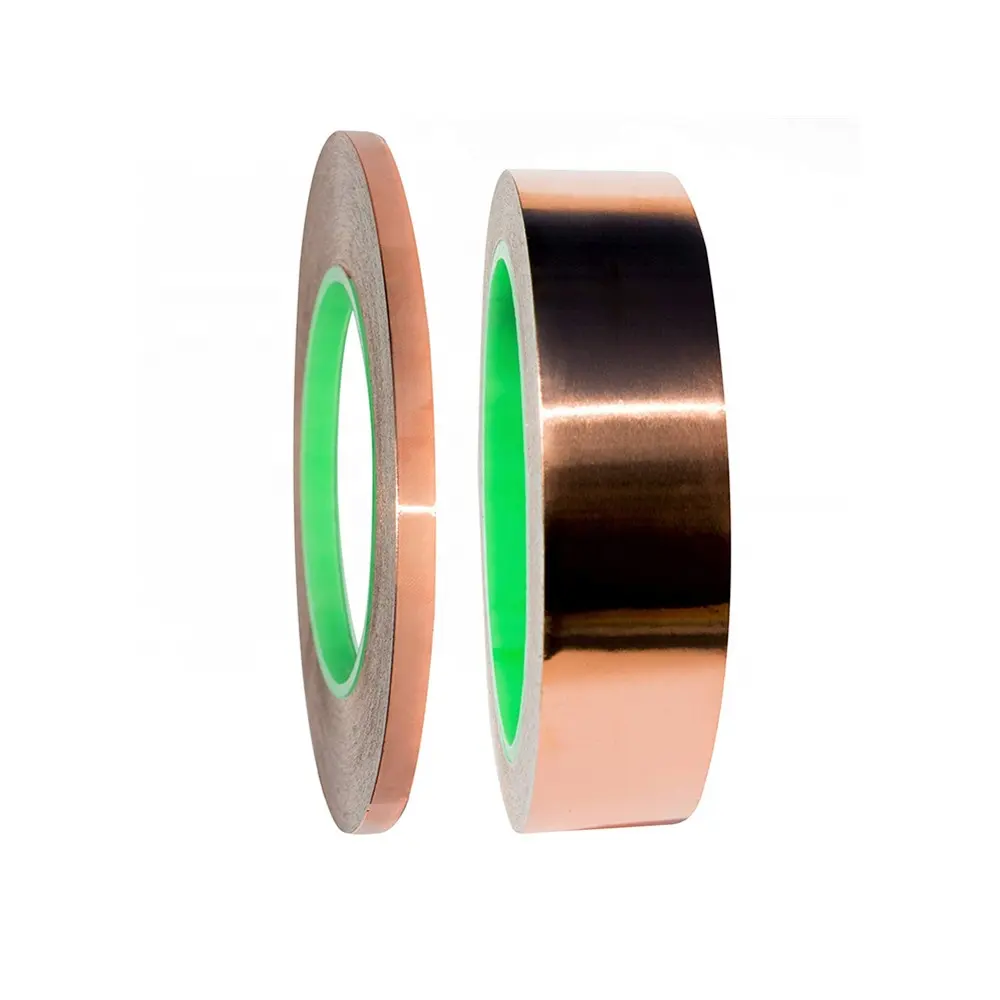 Copper Foil Tape with Conductive Adhesive for Guitar & EMI Shielding, Slug Repellent, Crafts, Electrical Repairs