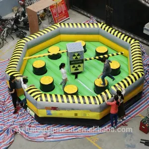 Lớn Quay Máy Eliminator Sweeper Inflatable Wipeout Trò Chơi Thể Thao Người Lớn Tương Tác Meltdown Games