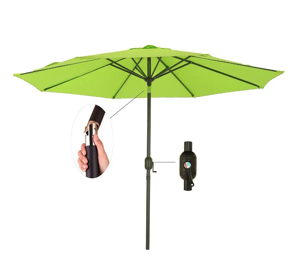 2020 새로운 디자인 빅 사이즈 10 피트 3 미터 헤비 듀티 내구성 파티오 시장 정원 우산 야외 틸트 가구