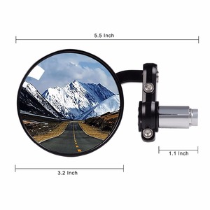 <span class=keywords><strong>Rétroviseur</strong></span> en carbone noir chromé avec vis d'installation de 8mm 10mm adaptées à n'importe quelle marque Moto Cruiser Scooter - Product Image 5