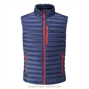 LS802 100% nylon moda invierno <span class=keywords><strong>hombre</strong></span> pato abajo pluma <span class=keywords><strong>chaleco</strong></span> Gilet - Product Image 1