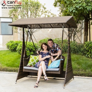 Patio esterno 2 posti sedia a dondolo con baldacchino giardino amore sedia pensile Versatile <span class=keywords><strong>mobili</strong></span> da esterno - Product Image 2
