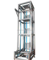 Machine de levage verticale à vitesse réglable en acier inoxydable de type Z BINDI, résistante à l'huile, 220/380V, 1 couche, garantie 12 mois