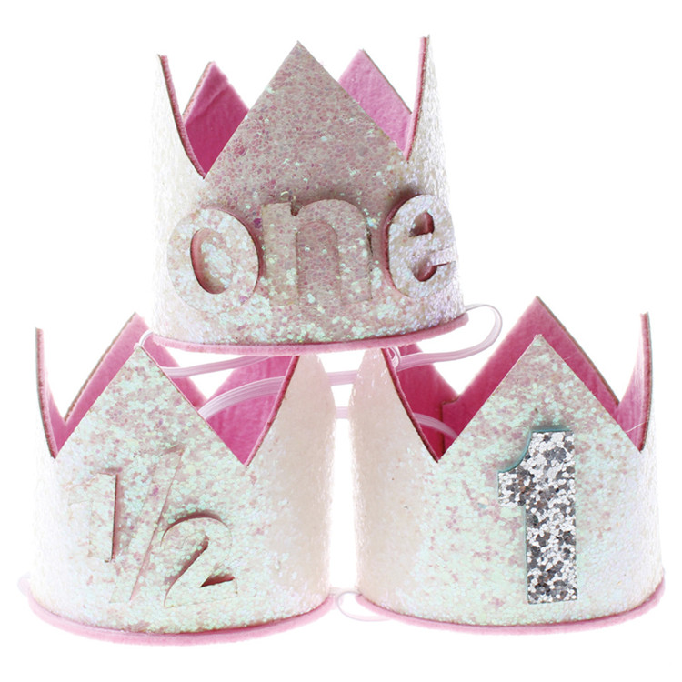 Daisy Boho 1° compleanno corona rosa crema per baby shower cappello da festa primo vecchio copricapo puntelli per foto  15