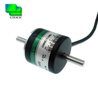 KASEI GTS-A2 200ppr Mini Encodeur à Roue Incremental à Double Arbre Solide 6mm Phases AB NPN/PNP/Line Driver 5VDC pour Applications Automatiques
