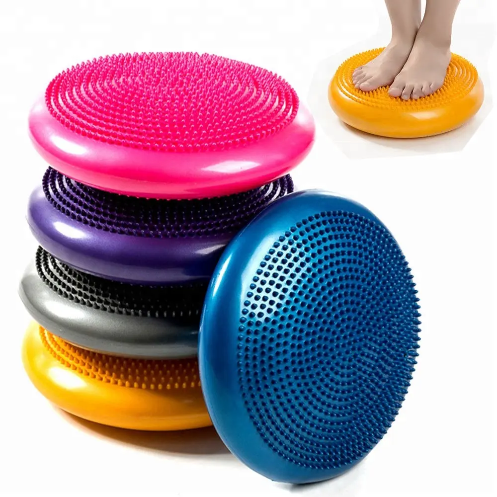 Planche d'équilibre de Yoga portable, coussin d'air de stabilisateur avec pompe, pour l'équilibre, pour la gymnastique