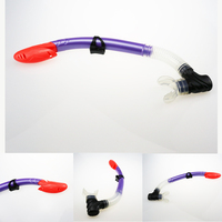 Snorkel de respiración de silicona de diferentes tipos, traje de natación, suministros de esnórquel