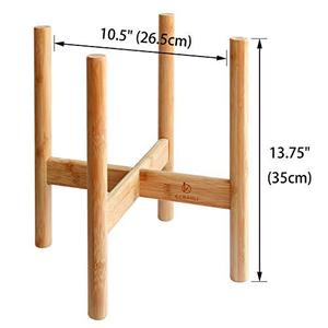Wholesale Mid-Century Modern Wood Bamboo <strong>Plant</strong> <strong>Stand</strong> Small Mini <strong>Indoor</strong> Commercial Cement Holder Flower <strong>Pots</strong> &amp; Planters - Product Image 6