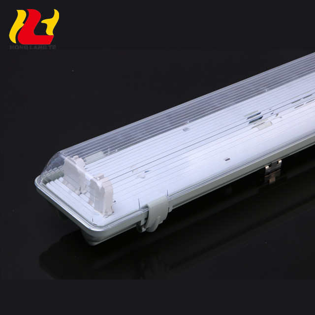 Decoración interior de vidrio doble tubo 2x18W Ip65 T8 T5 G13 impermeable o de tiras LED impermeable de la pared luz para garaje