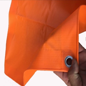 Bâche en PVC ignifuge de qualité supérieure, <span class=keywords><strong>sur</strong></span> <span class=keywords><strong>mesure</strong></span>, 20 pieds x 20 pieds, orange, 300 GSM, ignifuge - Product Image 3
