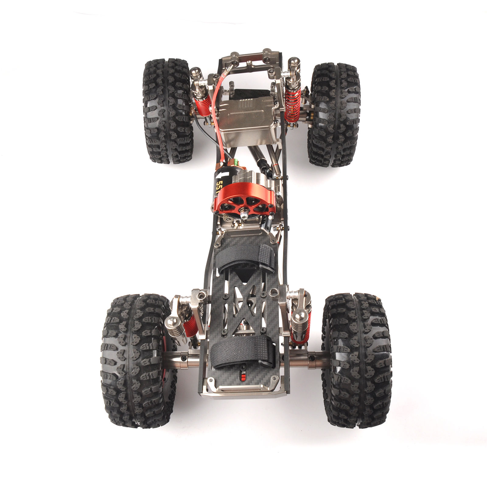 CNC 1/10 RCロッククローラーチャシス - トラックキット、電動システムなし