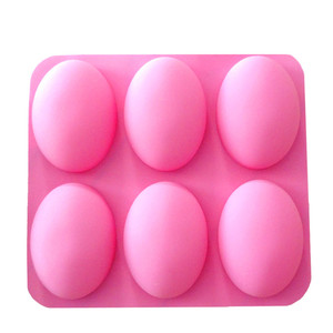 DIY — <span class=keywords><strong>moule</strong></span> en <span class=keywords><strong>silicone</strong></span> à savon en forme d'œuf d'oie, 6 cavités ovales, DIY - Product Image 4