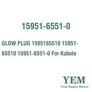 GLOW PLUG 1595165510 15951-65510 15951-6551-0 Voor Kubota