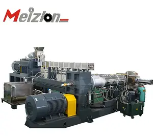 PET bottle flakes pellets extrusion line/plastic granules extruding machine