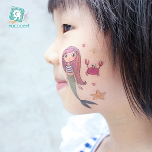 Del fumetto Della <span class=keywords><strong>Sirena</strong></span> Adesivi, Di Natale Tatuaggio Disegno Del Tatuaggio Temporaneo Per I Bambini Le Ragazze - Product Image 6