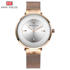 <span class=keywords><strong>Mini</strong></span> <span class=keywords><strong>Focus</strong></span> impermeable señora de acero pulsera de cuarzo para las mujeres - Product Image 3