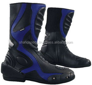 Zapatos de motorista de cuero genuino de invierno para Fitness, caminar y carreras de motos, forro cómodo para motociclistas - Product Image 1
