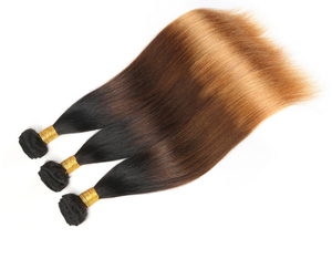 3 बंडलों की 30 inch मलेशियाई सीधे बाल 1b 4 27 30 33 ombre रंग बाल <span class=keywords><strong>2</strong></span> टोन घुंघराले ombre एक्सटेंशन - Product Image 1