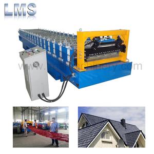 Tấm lợp hai lớp cuộn hình thành máy sản xuất ngói lợp thép hình thang cho mái sử dụng bơm động cơ thiết yếu - Product Image 2