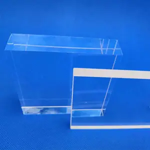 Transparent adapté aux besoins du client de polissage uv plaque de verre de quartz