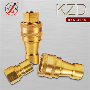 <span class=keywords><strong>Le</strong></span> laiton boule type de fermeture hydraulique rapide déconnecter fitting - Product Image 1