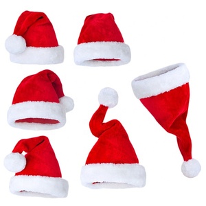Chapeau de Noël doux et mignon en peluche pour bébé, avec <span class=keywords><strong>pompon</strong></span>, personnalisable OEM, faible MOQ, idéal pour les fêtes et comme cadeau de Noël - Product Image 1