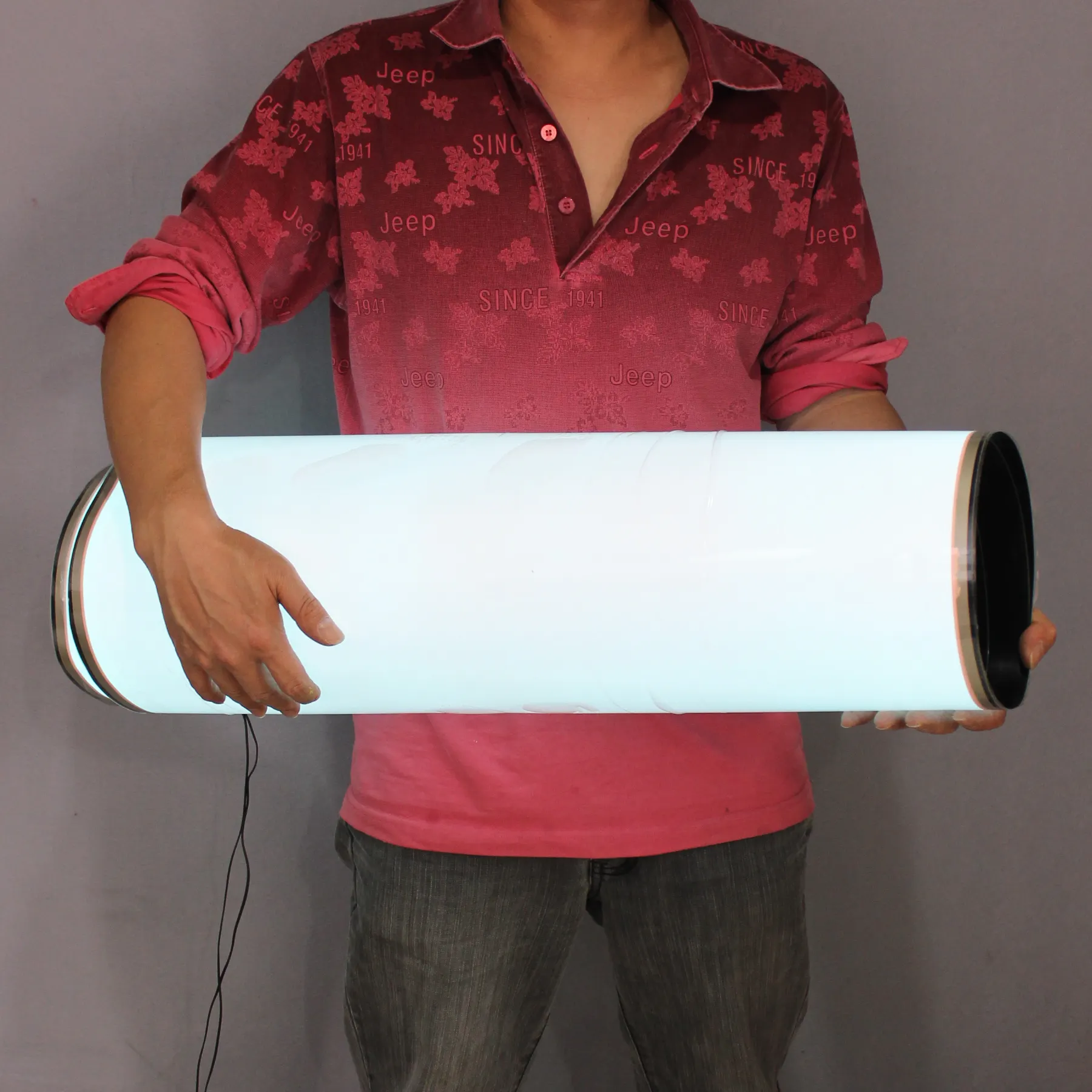 EL-luz de fondo con luz intermitente, cartel publicitario, ilumina el panel animado