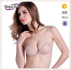 F Tamaño Reutilizable <span class=keywords><strong>Push</strong></span> <span class=keywords><strong>up</strong></span> Sin Tirantes Sin Respaldo Adhesivo Invisible Sujetador de <span class=keywords><strong>Silicona</strong></span> - Product Image 5