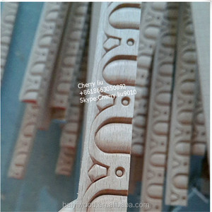 ठोस नक्काशीदार लकड़ी Moldings फर्नीचर लकड़ी ट्रिम मोल्डिंग - Product Image 2