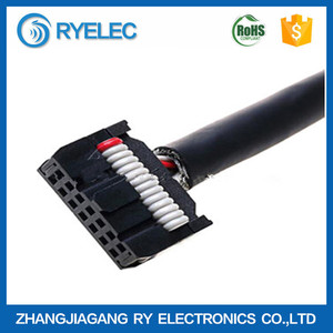 IDC Düz Kablo 2.54mm Zift 2x7 P UL2651 Isı ile # AWG28 Oturtma Tüp - Product Image 1
