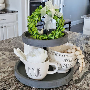 Kệ Trưng Bày Bánh Cưới <span class=keywords><strong>2</strong></span> Tầng Bằng Gỗ - Product Image 3