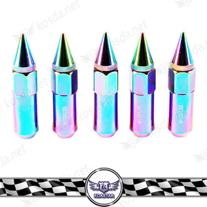 Couleur aluminium écrou <span class=keywords><strong>pour</strong></span> <span class=keywords><strong>voiture</strong></span> <span class=keywords><strong>roue</strong></span> boulons, Jdm <span class=keywords><strong>voiture</strong></span> nuts aluminium couleur - Product Image 1