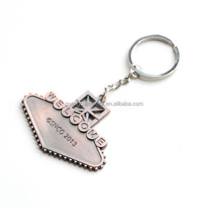 Porte-clés en alliage de zinc « Conduisez prudemment, revenez bientôt » en gros - Product Image 2