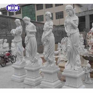 Escultura branca do jardim do mármore - Product Image 1