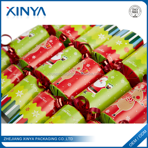 XINYA Hadiah Promosi Biskuit Kertas Natal Internasional Dewasa Kemasan Kembang Api Dalam Ruangan