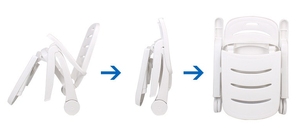 دائم الشاطئ الأبيض البلاستيك الشمس المتسكع - Product Image 5