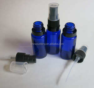 Vente chaude boston rond bleu verre recharge parfum vide bouteilles avec tamper evident pulvérisateur à pompe - Product Image 3