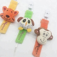 Design personalizado premium qualidade bebê com prendedor de chupeta, brinquedo de pelúcia