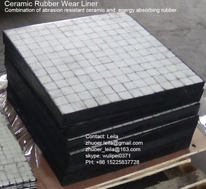 ناقل منحرف شلال المطاط السيراميك ارتداء لوحة بطانة - Product Image 6