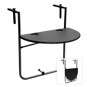 HDPE di Plastica <span class=keywords><strong>Pieghevole</strong></span> Regolabile Balcone Deck Tavolo Appeso Patio Rattan Disegno <span class=keywords><strong>Ringhiera</strong></span> Tavolo <span class=keywords><strong>Da</strong></span> Pranzo - Product Image 4