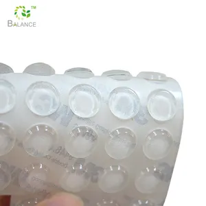 Şeffaf yapışkan silikon tampon koruyucu ped/silikon kauçuk ayak pedi/silikon ped