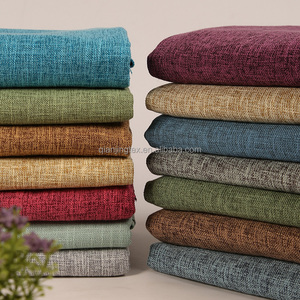 <span class=keywords><strong>Tissu</strong></span> en <span class=keywords><strong>lin</strong></span> 100% polyester de haute qualité, largeur de 2,8 mètres, couleur unie, pour rideaux, coussins, canapés - Product Image 1