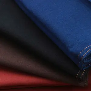 Cotton polyester stretch satin denim for jeans fabric