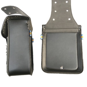 Modificato Cafe Racer Bag Lato Del Motociclo Nero In Pelle Sintetica Semplicità Impermeabile Ristabilisce I Saddle Bag - Product Image 6