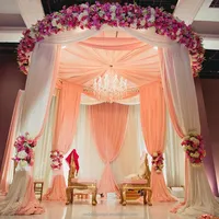 インドのマンダップパイプとドレープは結婚式の装飾を使用しました